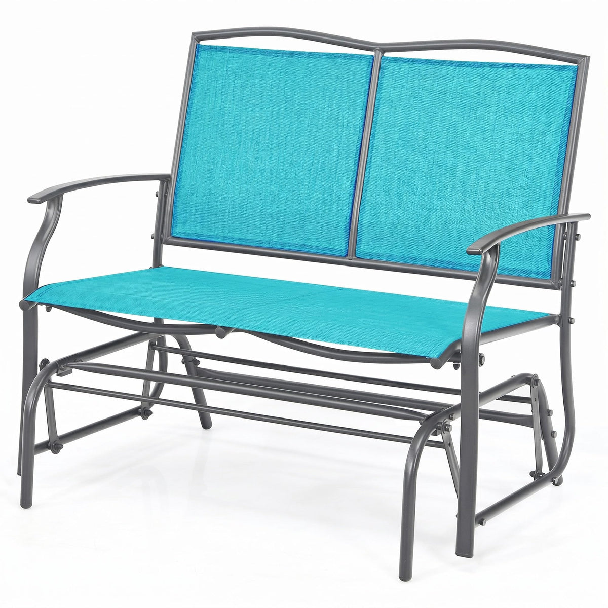 Tangkula 2-Person Patio Swing Glider Bench