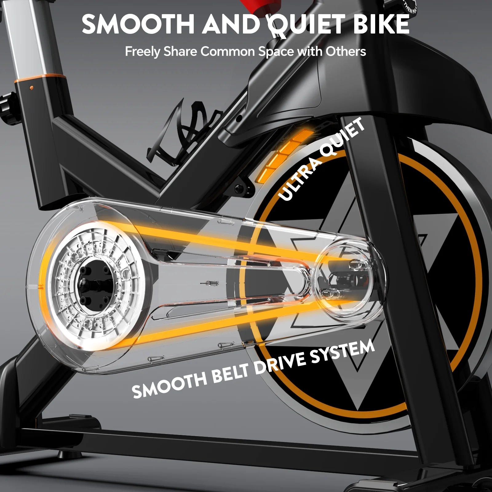 LNOW Commercial Built - in Bluetooth Fan Exercise Bike, Adjustable Air Resistance with Dual - Action Handlebars, Heavy Duty Indoor Cycling Bike for Home Gym Traininning, 350 lb Arm/Leg Cardio Workout